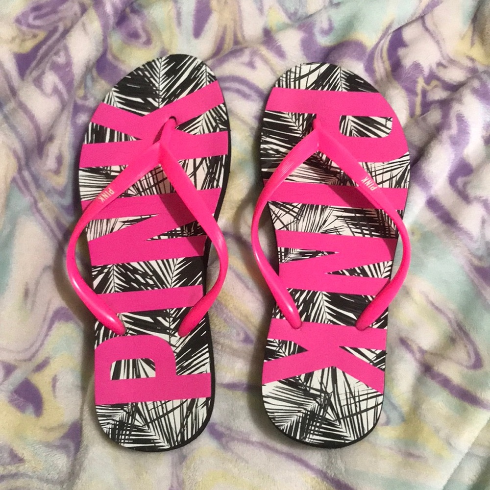 Victoria secret pink flip flops